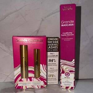 GRANDE MASCARA BUNDLE/2-Step Lash System Minis+F/S Mascara Rich Black Both NIB!